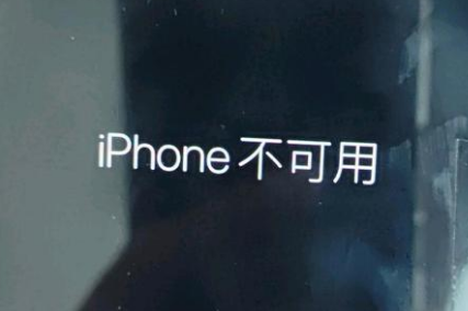 南桥镇苹果服务网点分享锁屏界面显示“iPhone 不可用”如何解决 